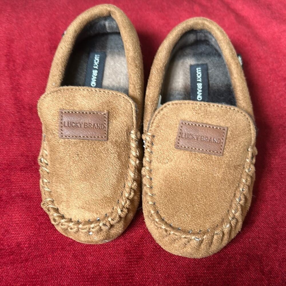 Lucky Brand Tan Kids Moccasins